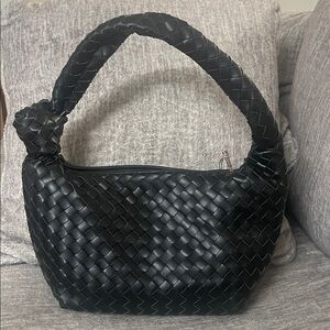 a new day Black Woven Shoulder Bag